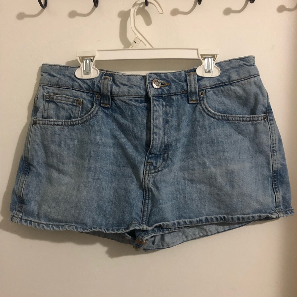 Zara Demin Mini Skort/Skirt